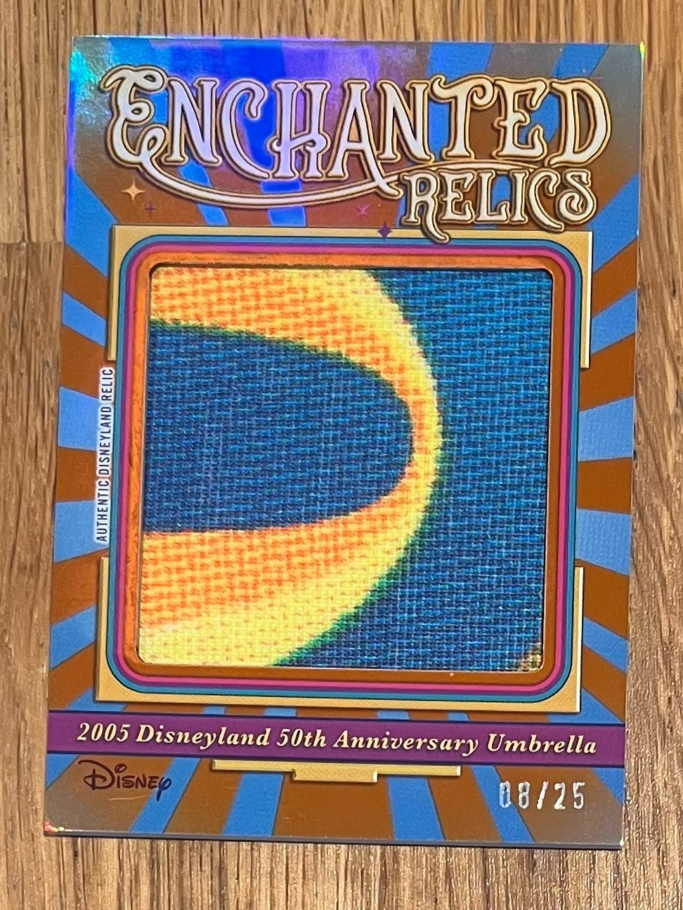 2025 Topps Disneyland 70th Anniversary Enchanted Relic | 2005 50th Umbrella 8/25