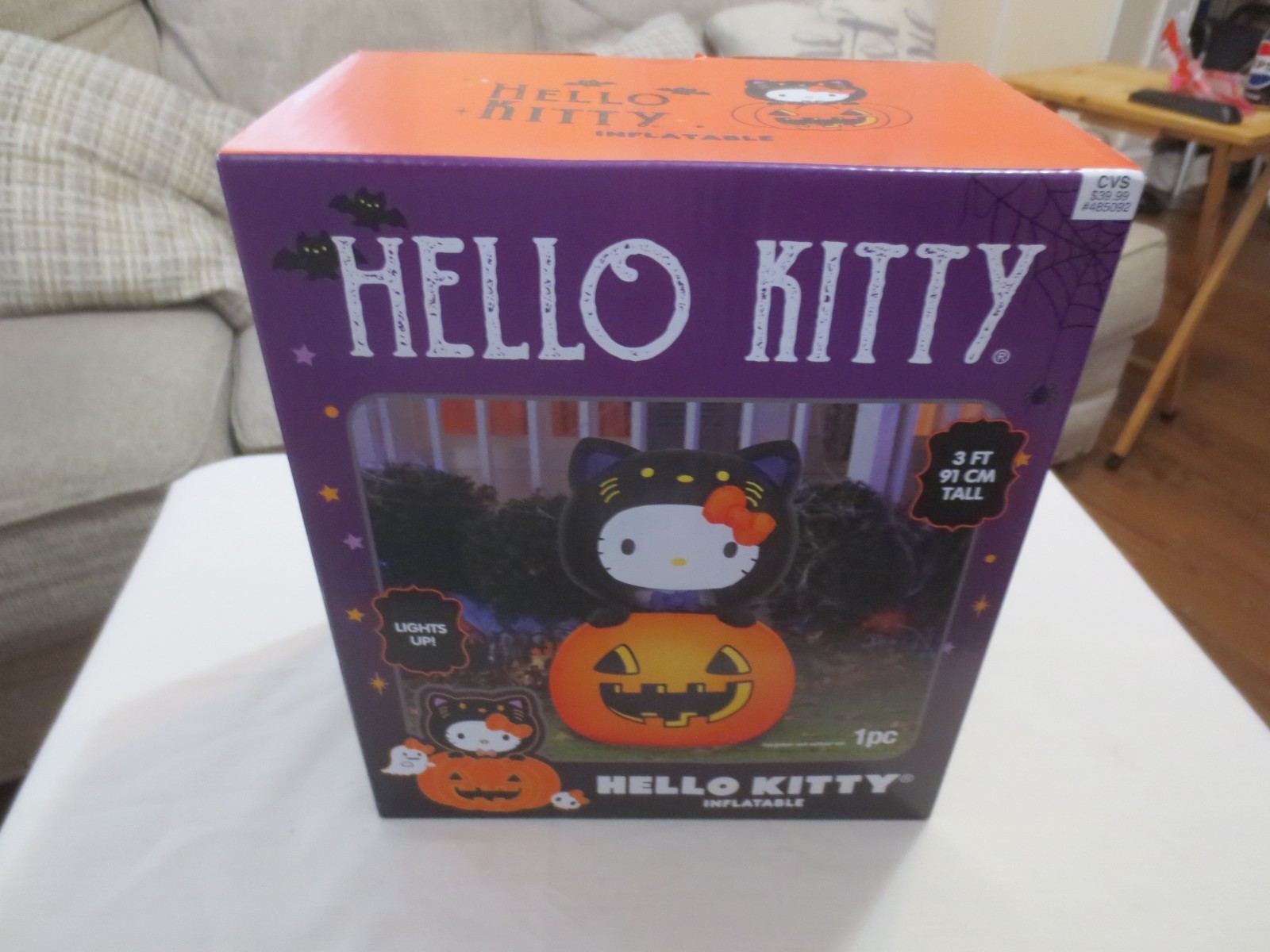 2024 Gemmy Industries, 3ft Hello Kitty Inflatable, New in Box