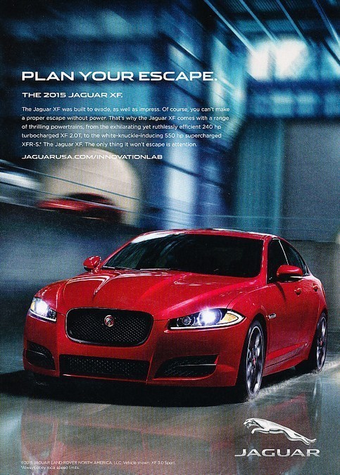 2015 Jaguar XF Original Advertisement Print Art Car Ad J548 2015 Jaguar XF Original Advertisement Print Art Car Ad J548