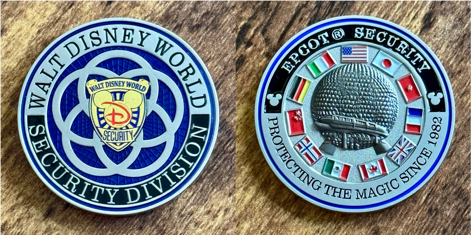 NEW Official Walt Disney World Security Epcot Challenge Coin