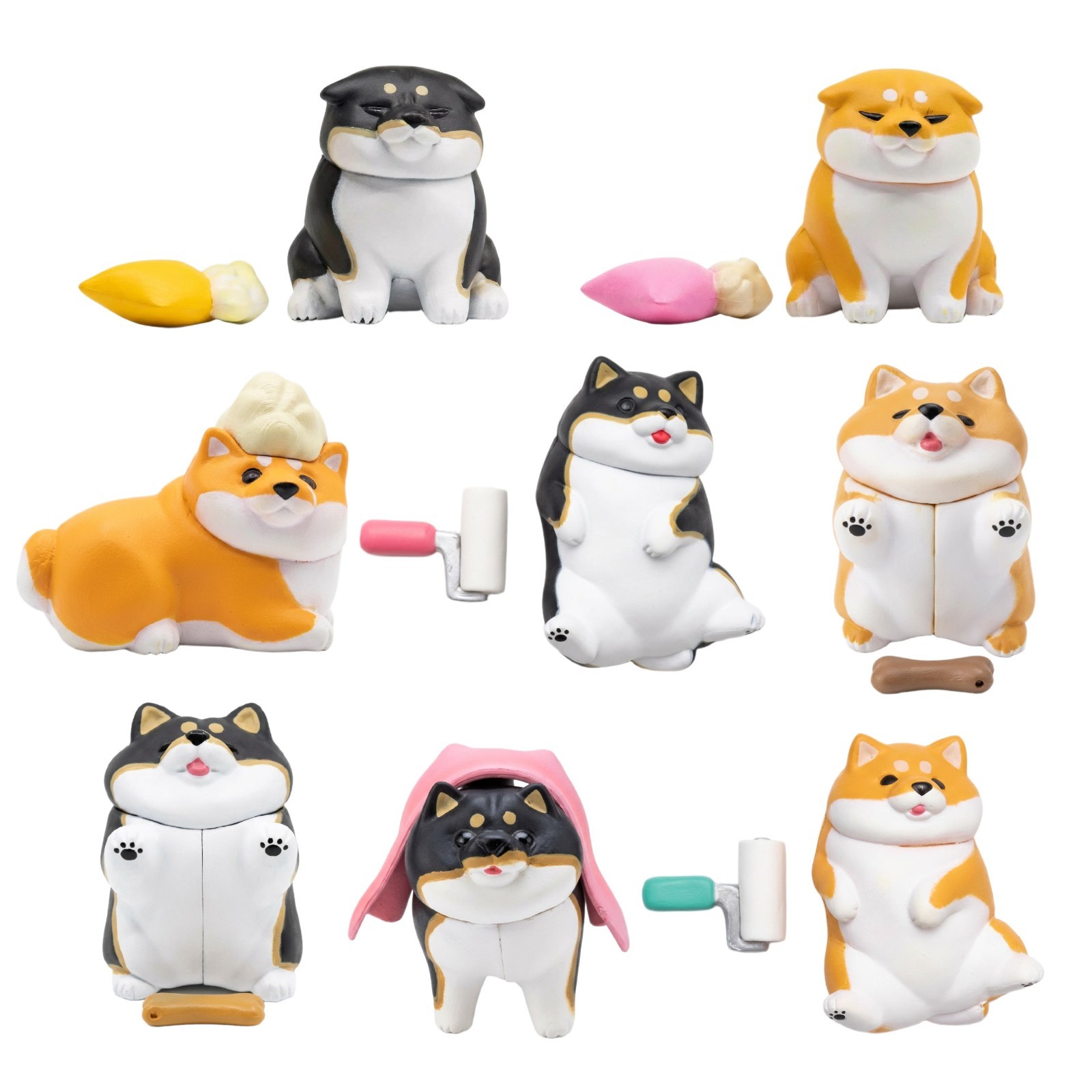 Shiba Inu Dog Figure Japanese Gashapon Capsule Toy Blind Box 1 Random Figure