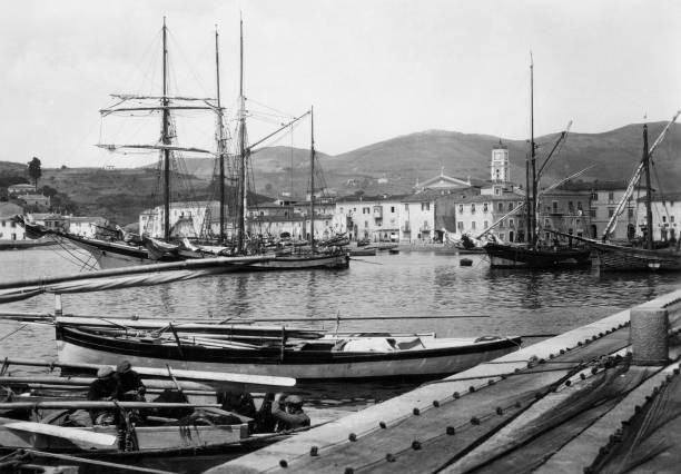 Tuscany Island Of Elba View Of Porto Longone Present Porto Azzurro 1930 PHOTO