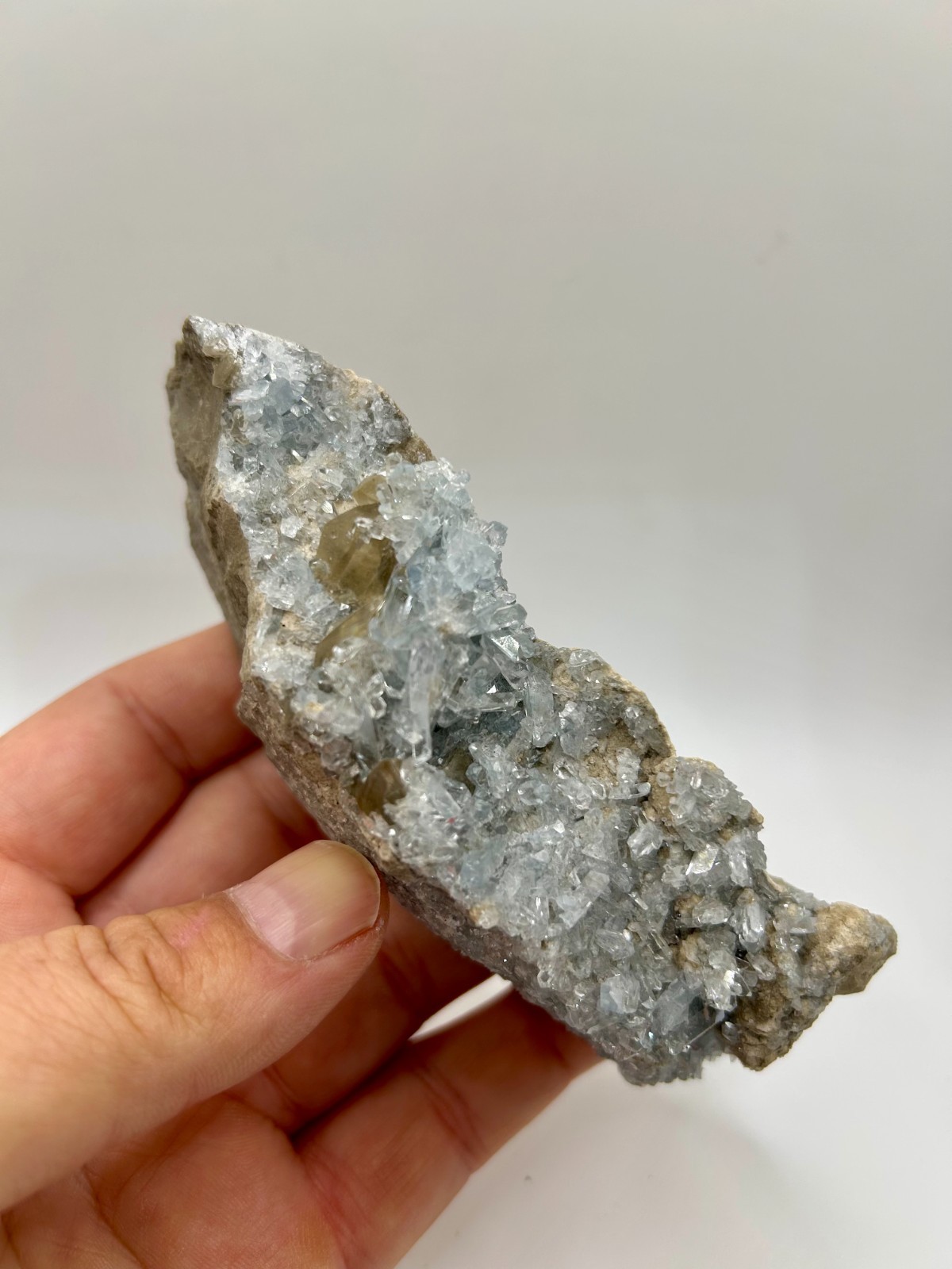 Old Rare Superb Gem Celestine & Calcite, Holloway Quarry, Michigan
