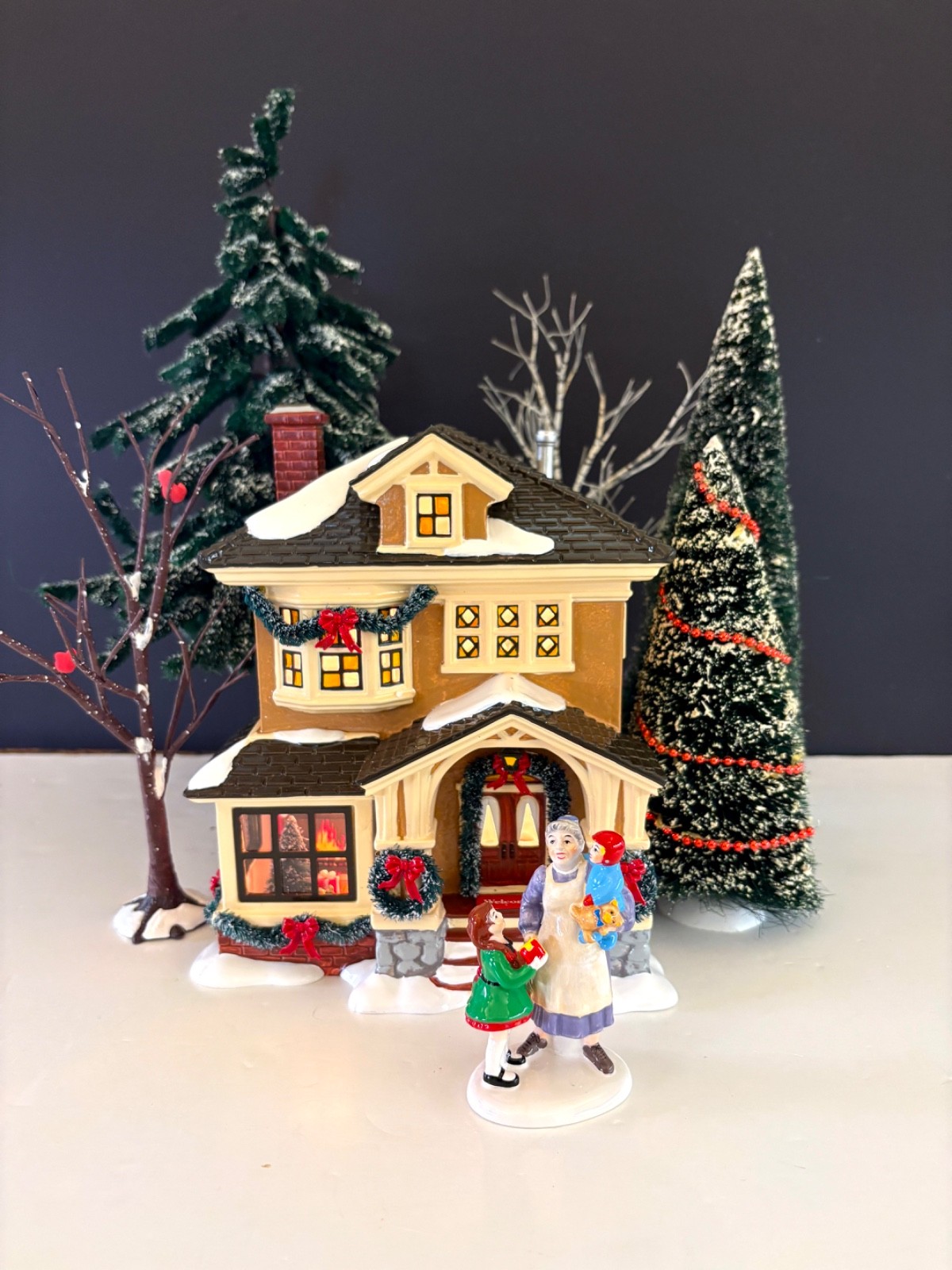 Christmas at Grandma's plus Grandma's Favorite Present-Department 56 (Set of 2) Christmas at Grandma's plus Grandma's Favorite Present-Department 56 (Set of 2)