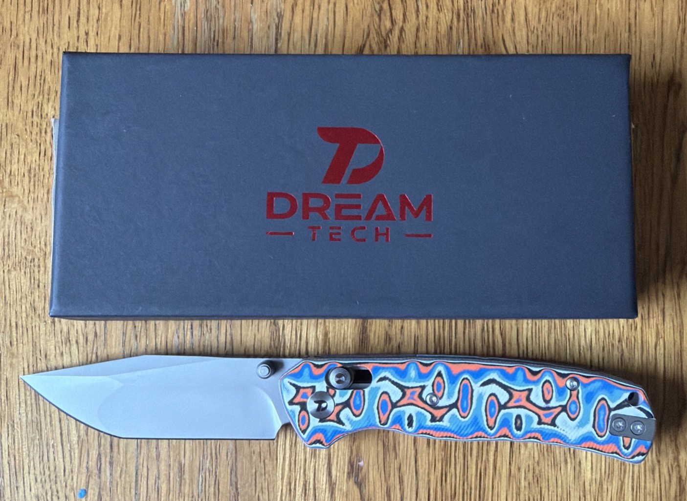 Dream Tech D4508MBO Pocketknife Axis Lock 14C28N Tanto Blade G10 Manual