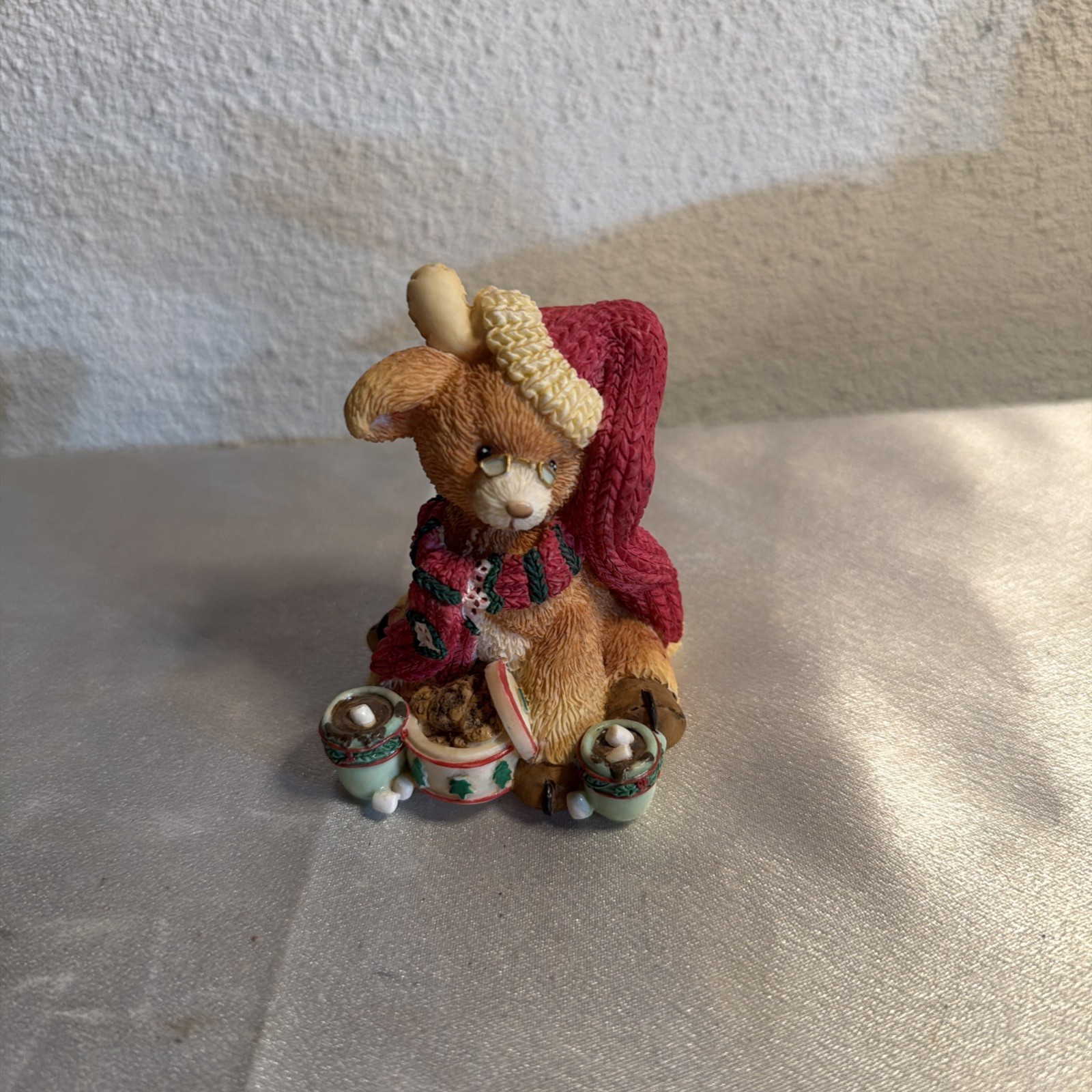 Enesco Christmas 1995 Santas Special Deerlivery Grandpa  Deer Figurine  #57Np799