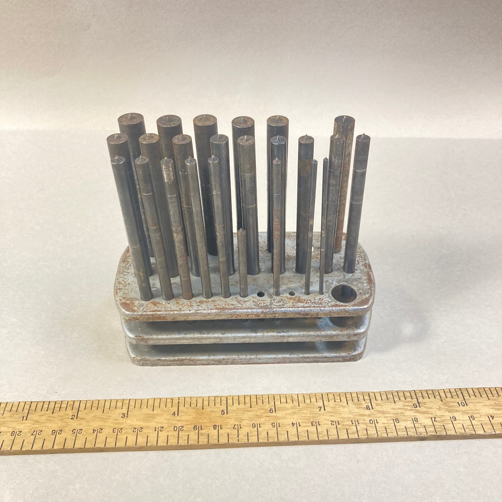 Vintage Transfer Tip Point Set 23 Pc w/ Stand