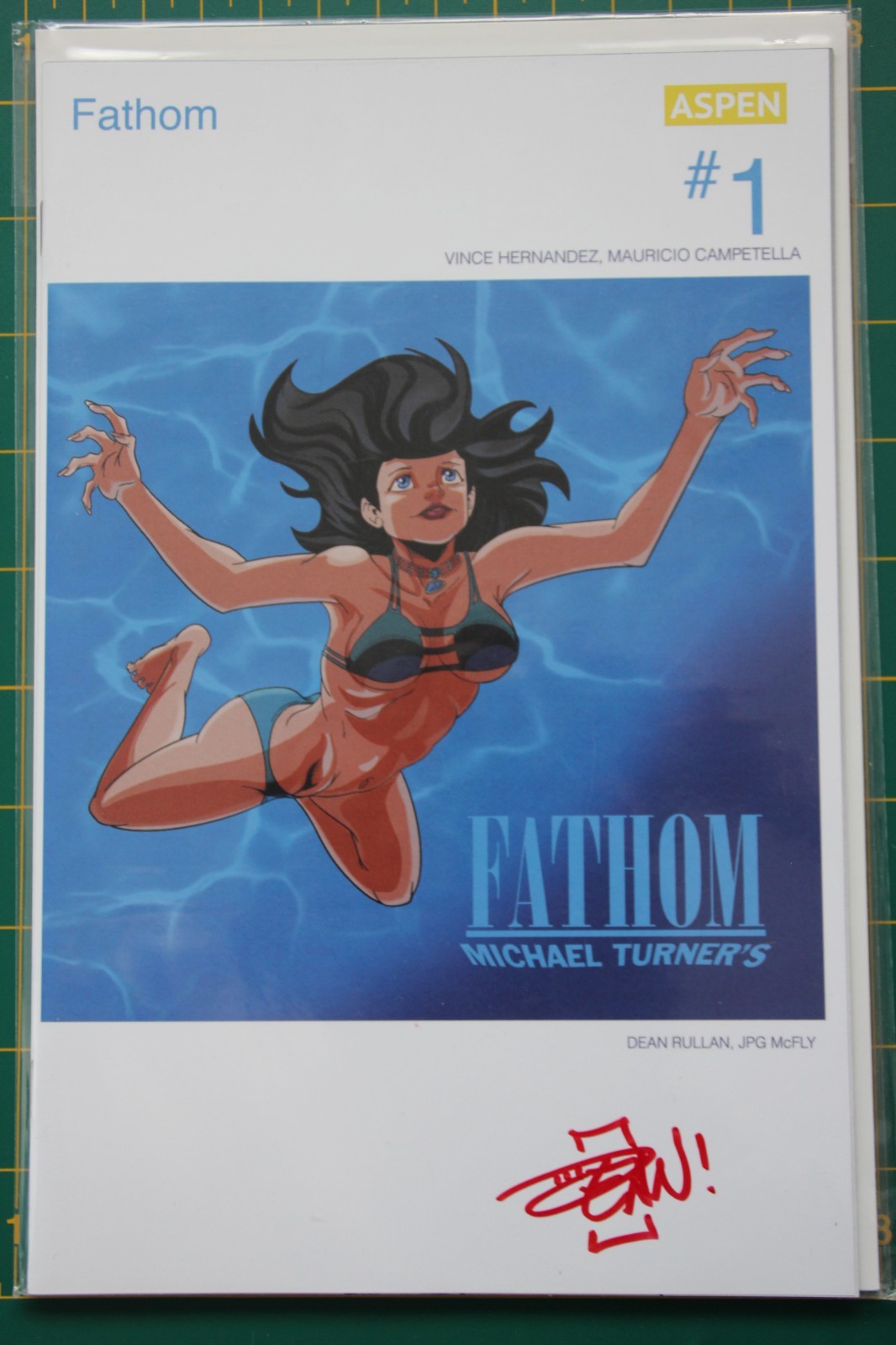 Fathom #1 Aspen Comics Street Level Hero Variant Limited 200 Signed COA Hi Grade