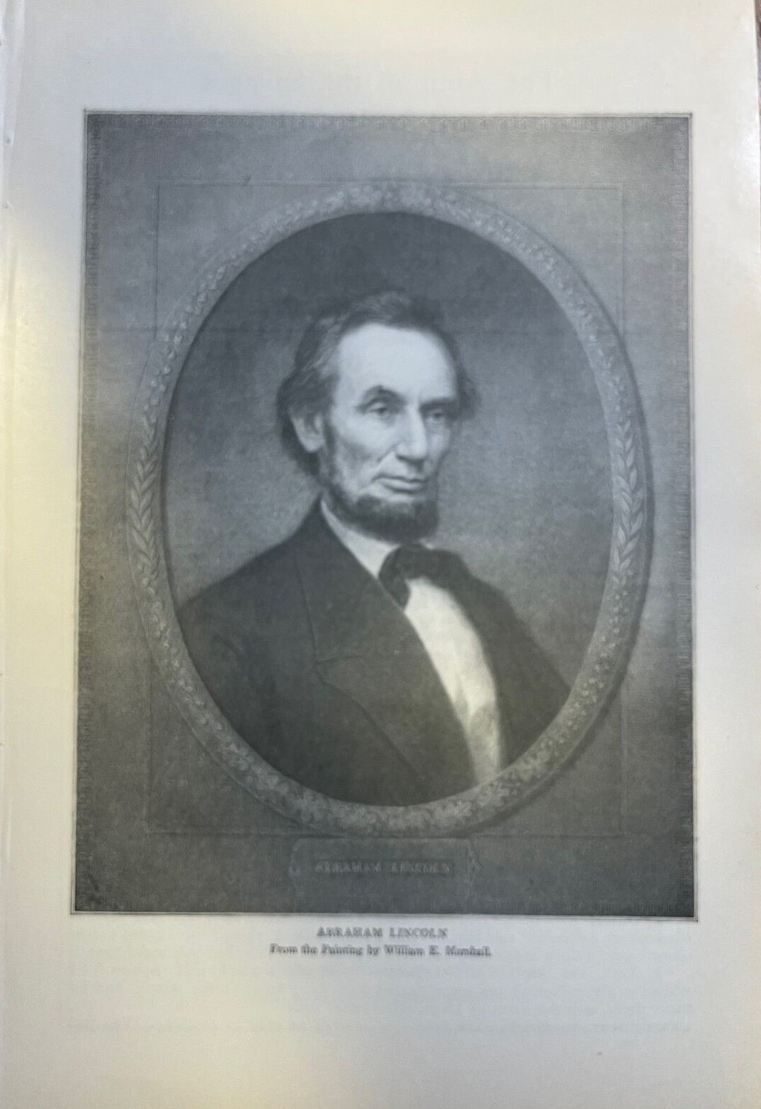 1899 Vintage Magazine Illustration President Abraham Lincoln