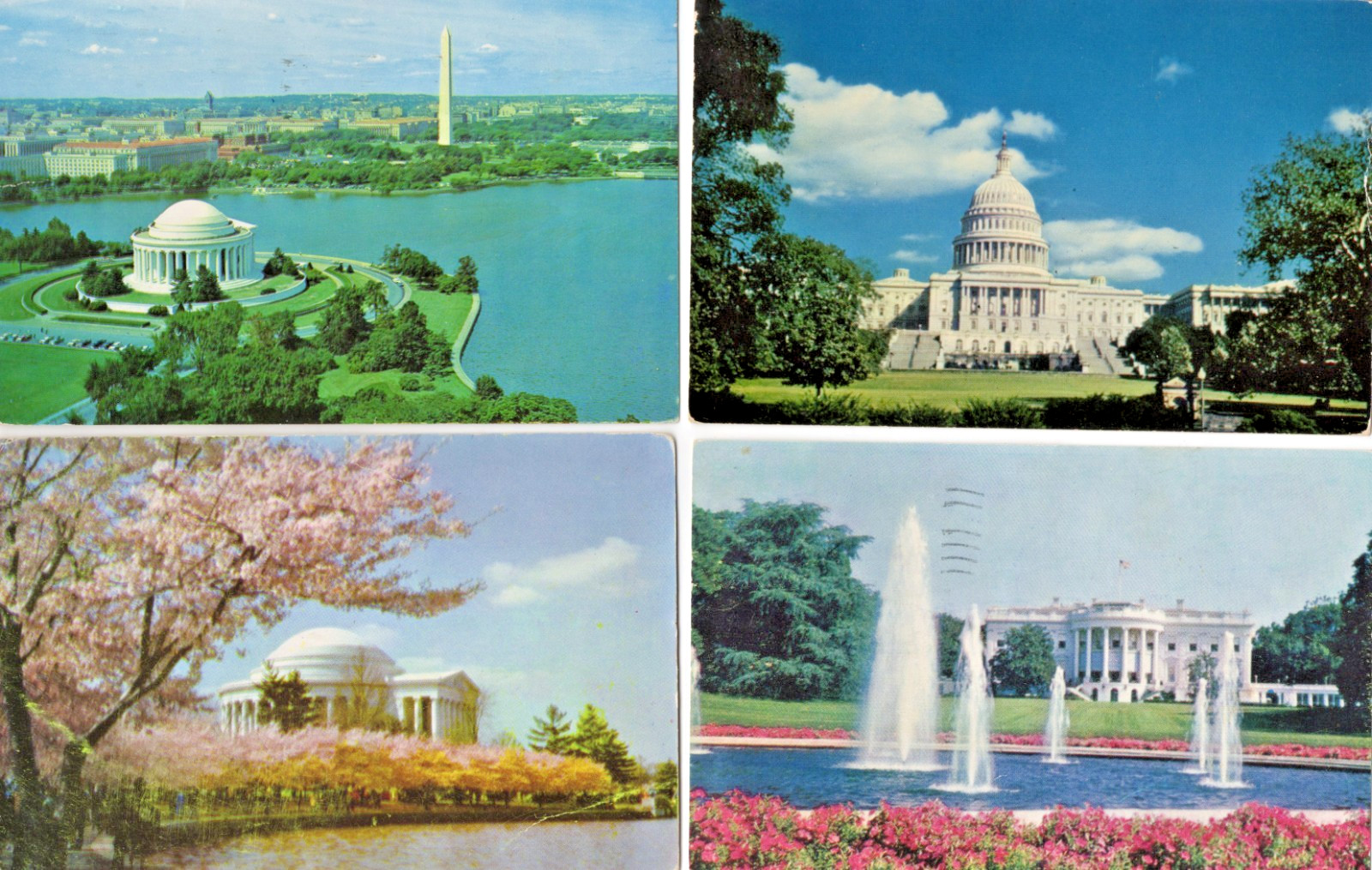 Postcards-Washington, D.C.- (4) Chrome Postcards -Lot 113