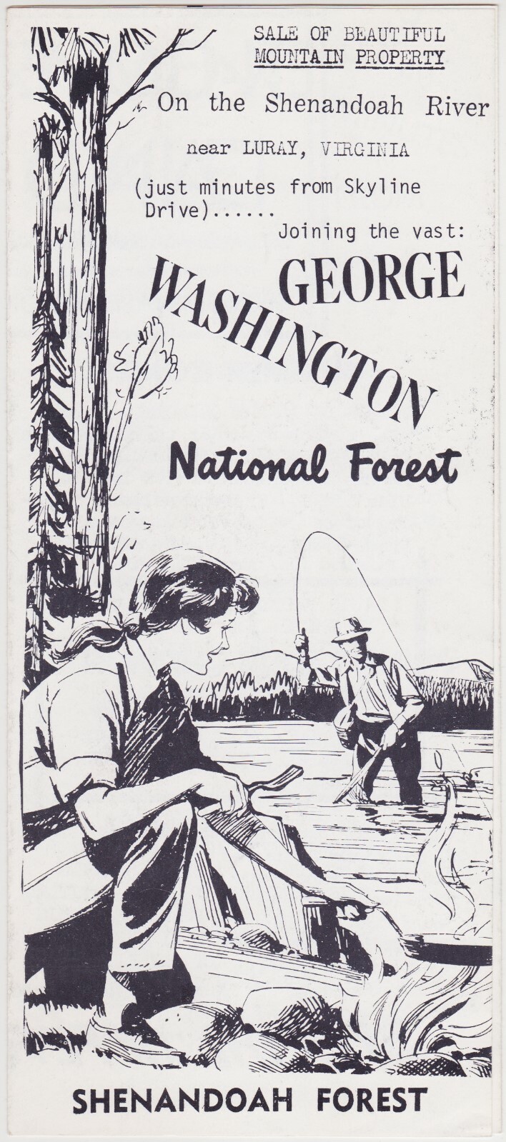 1970\'s Shenandoah Forest Mountain Land Sales Luray Brochure