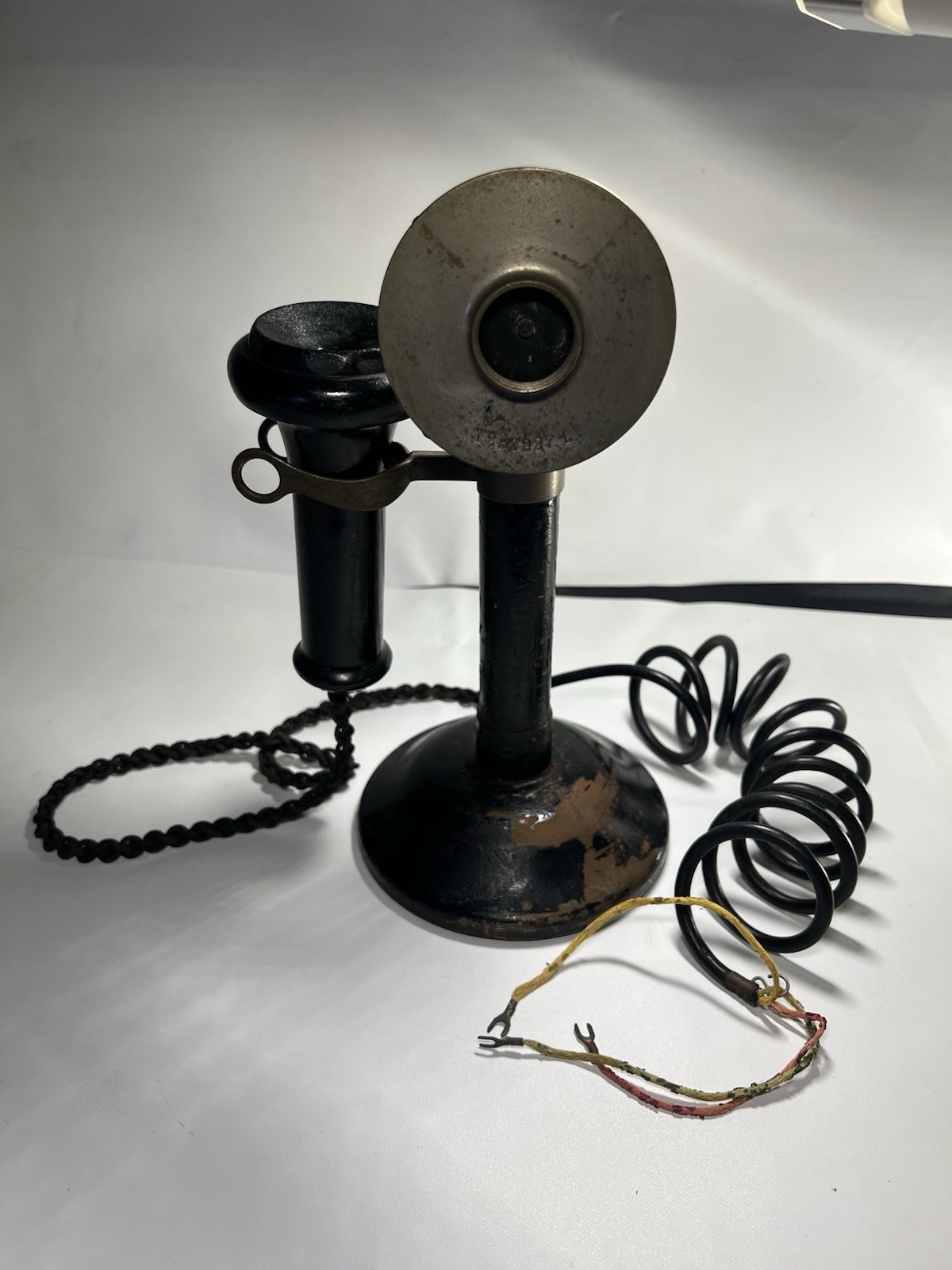 SCARCE Antique STROMBERG CARLSON TEL Co Nickel Candlestick Telephone Phone