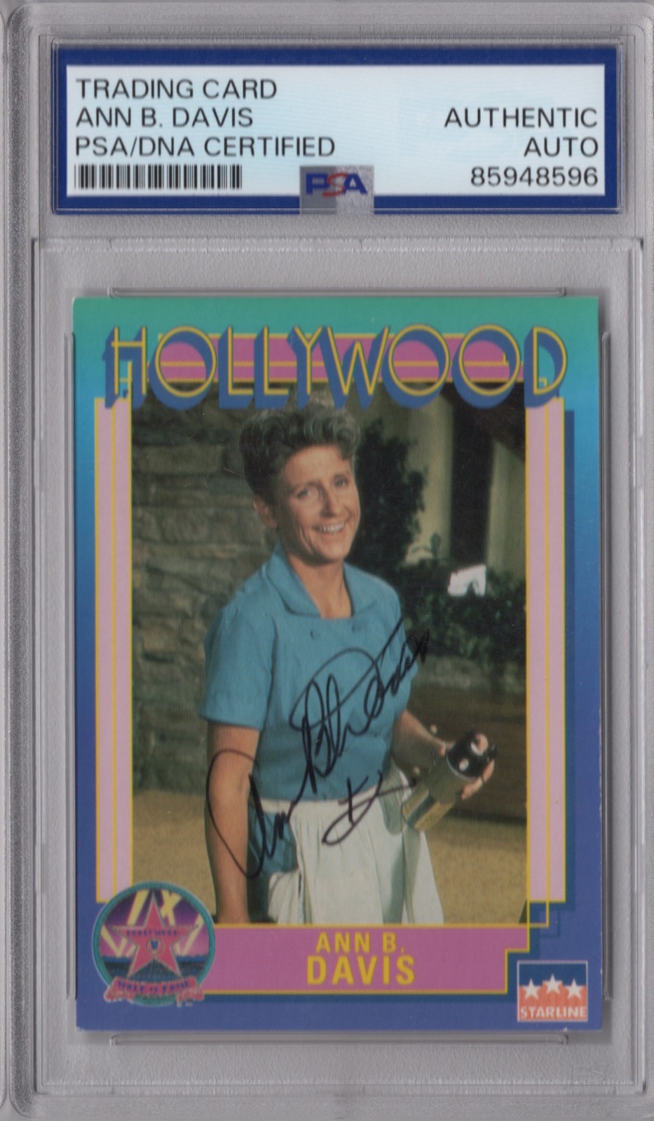 Ann B. Davis 1991 Starline Hollywood Walk of Fame PSA/DNA Autograph Brady Bunch