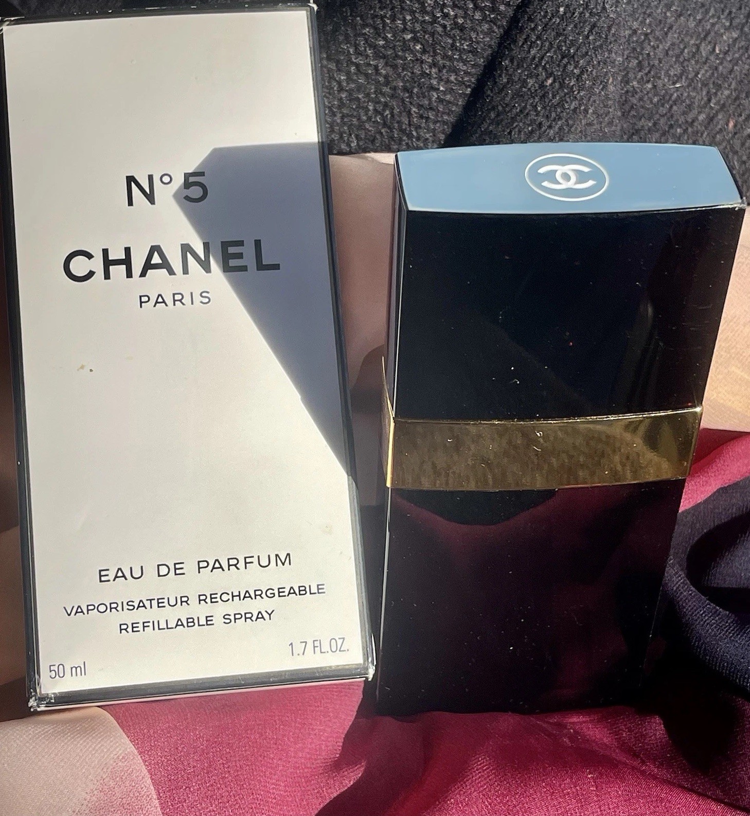 Vintage 90’ Chanel No 5 PARFUM SPRAY Refillable Container 1.7fl oz
