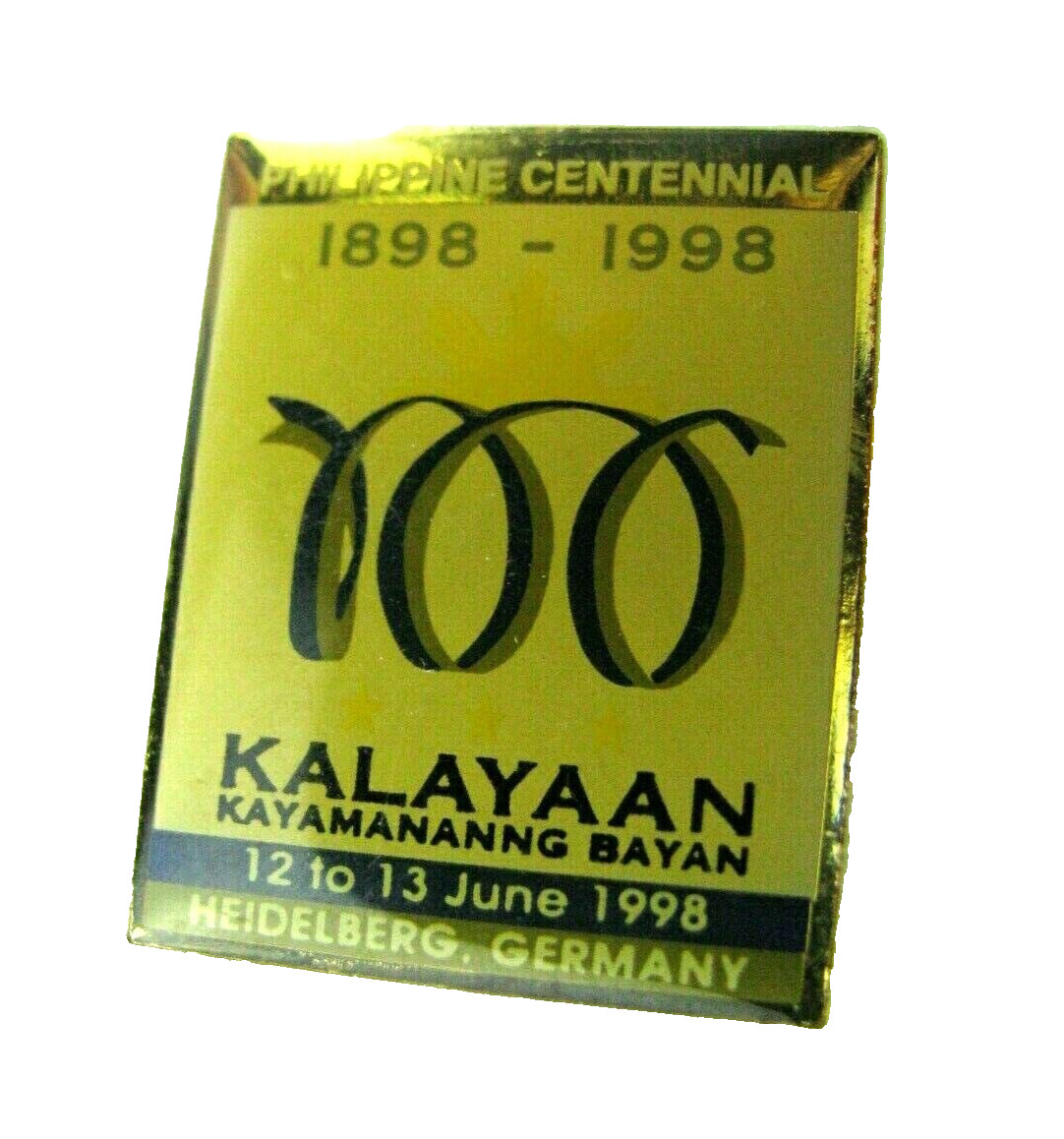 Vintage 1898-1998 Philippines Philippine Centennial Kalayaan Pin Vintage 1898-1998 Philippines Philippine Centennial Kalayaan Pin