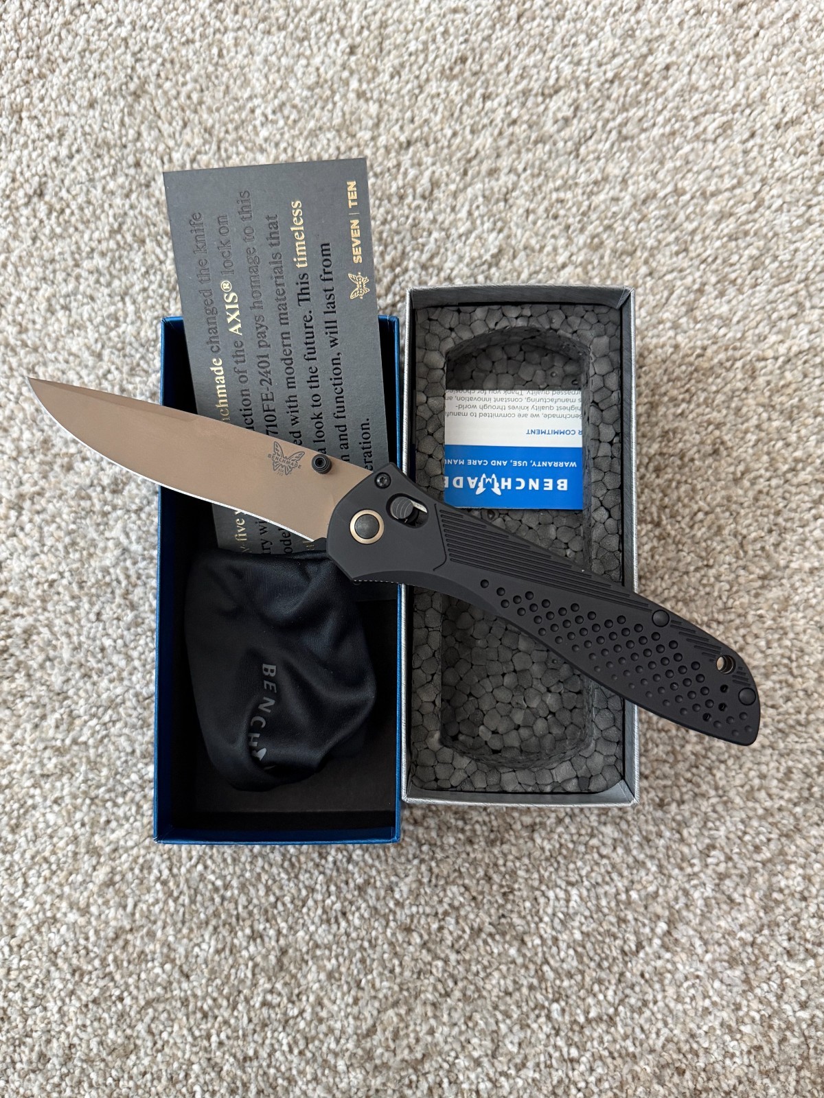 Benchmade 710FE-2401 McHenry and Williams Seven Ten Never Used LE 1122/2500