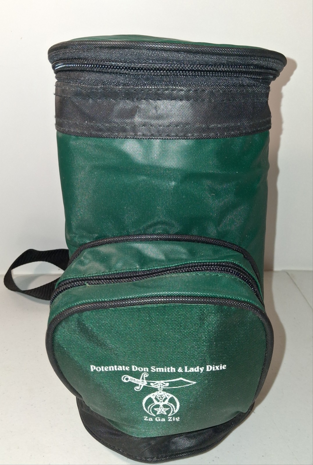 Vintage Za-Ga-Zig Shriners Mini Golf Bag Cooler - Don Smith & Lady Dix Vintage Za-Ga-Zig Shriners Mini Golf Bag Cooler - Don Smith & Lady Dix