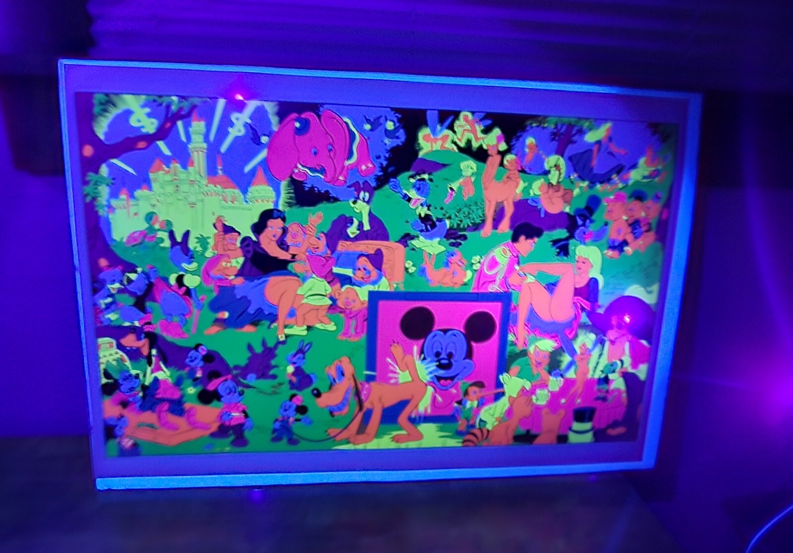 VINTAGE 1967 WALLY WOOD DISNEY ORGY PARADOY BLACKLIGHT POSTER Sealed 24x36
