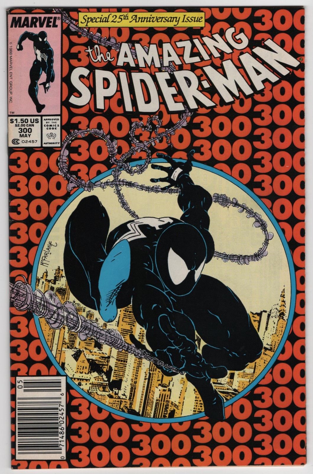 The Amazing Spider-Man #300 Rare Newsstand Key Issue VF 8.0 1st Venom McFarlane
