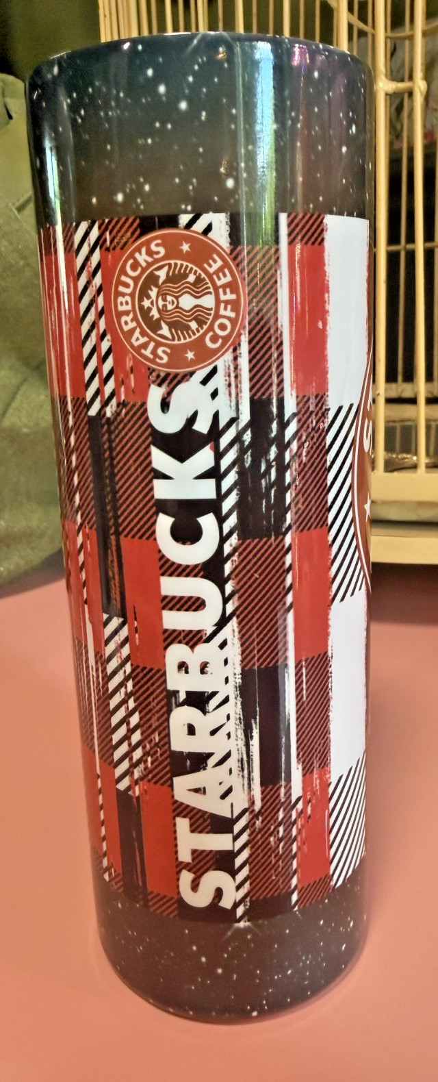 Starbucks Plaid Stainless Steel Insulated Tumbler No Lid Starbucks Plaid Stainless Steel Insulated Tumbler No Lid