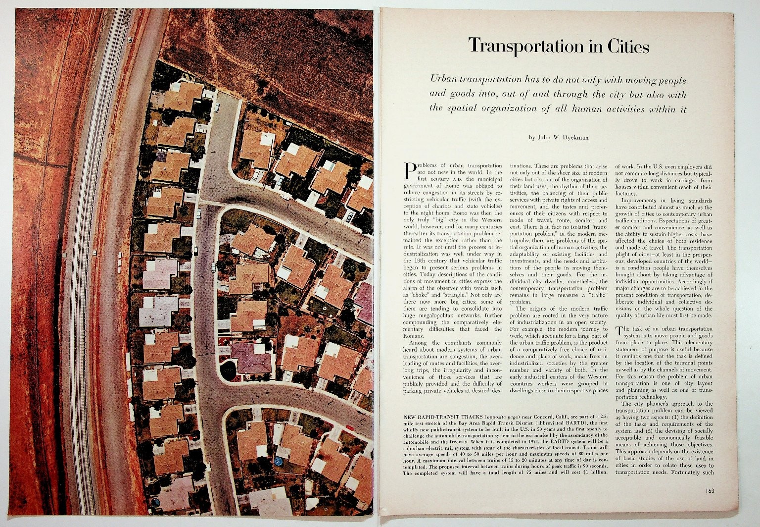 1960s Urban Transportation Planning Ephemera Article BART Bay Area Transit 1960s Urban Transportation Planning Ephemera Article BART Bay Area Transit