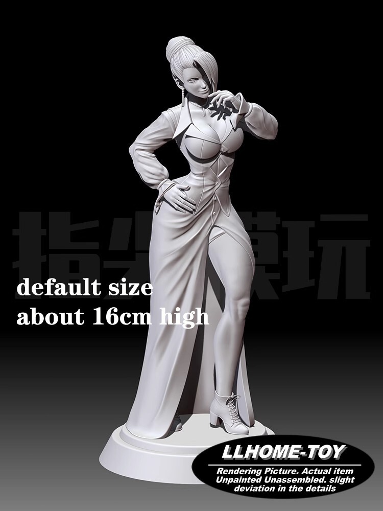 Game Mature Hot girl Elegance pose Resin 3D Print GK Kit Figure DIY Model