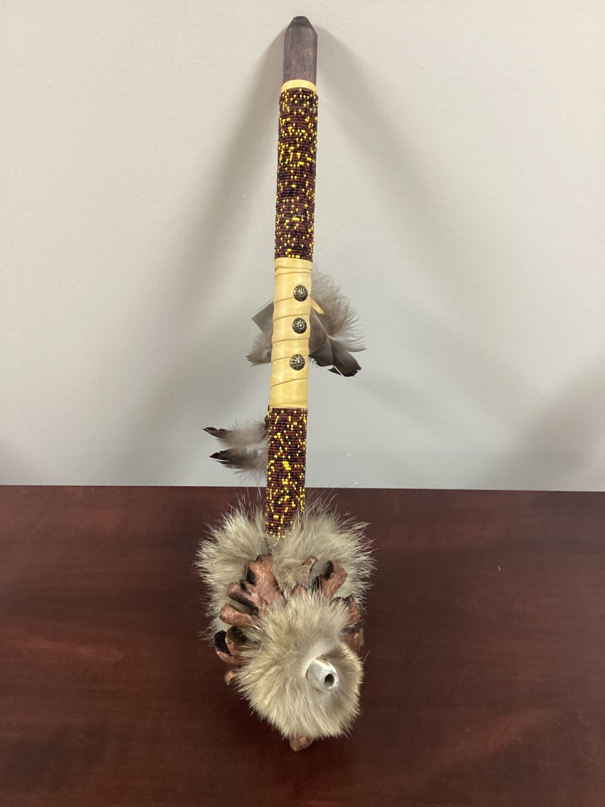 Native American Turtle (Creek Tribe) Peace Pipe - Authenticity Cert. Inc.