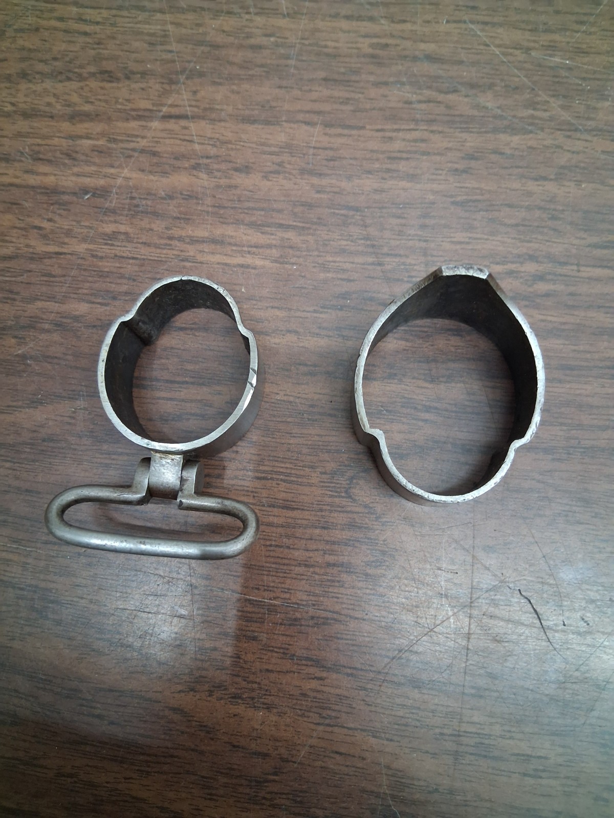 US M1816 MUSKET BARREL BANDS LOWER & CENTER WITH SWIVEL