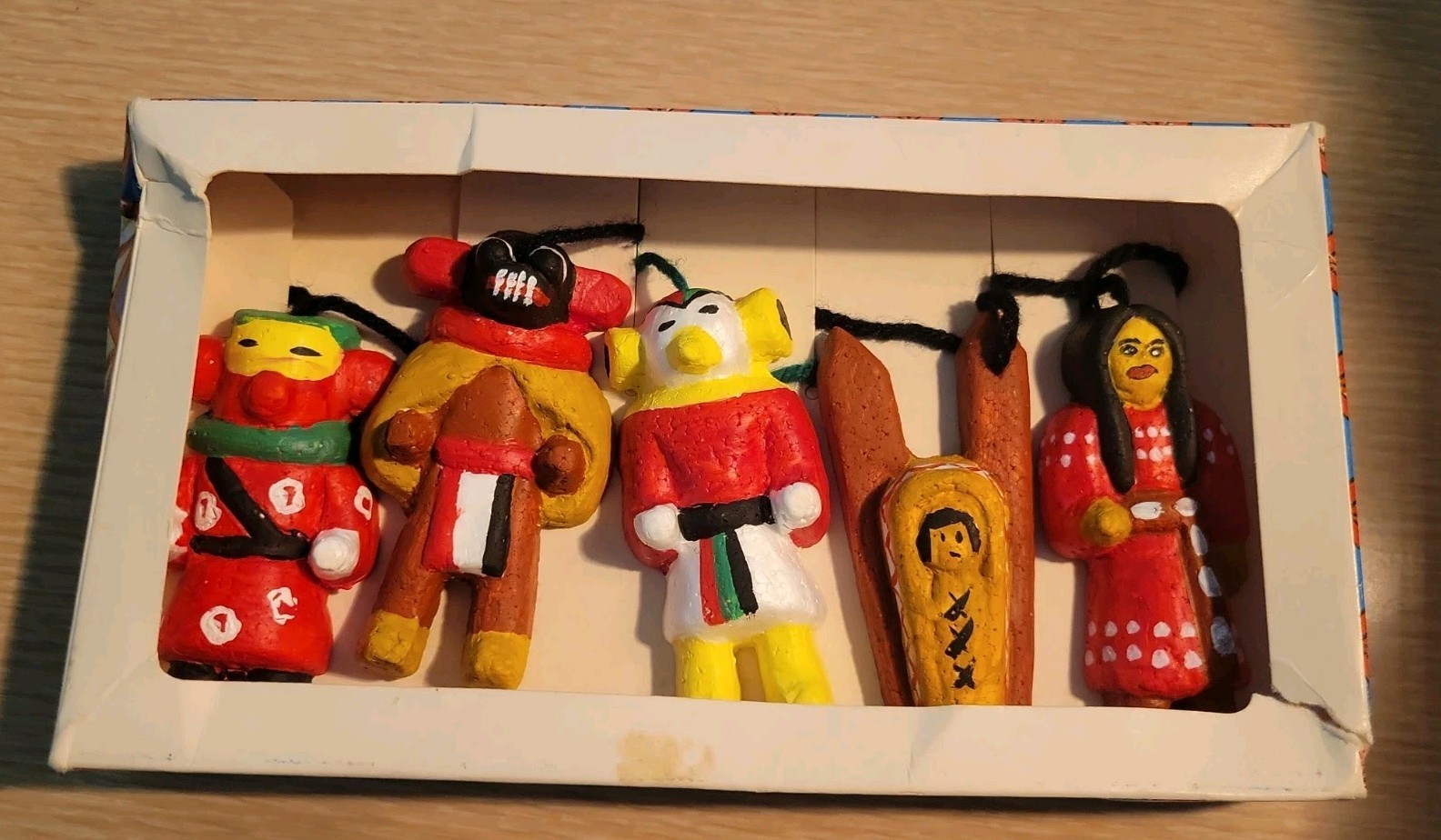 Vintage 1970's Set of 5 -Charles Pratt-Christmas/Ornaments by Native Americans 