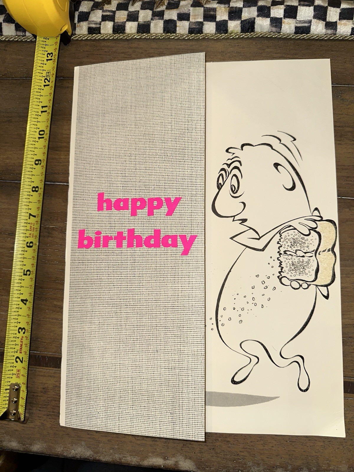 1950s vintage hallmark Birthday greeting card - Large Oversized 12”
