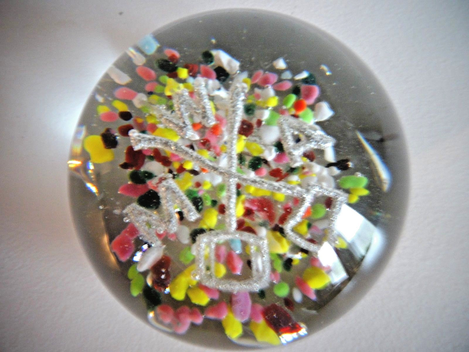 MILLVILLE Paperweight South Jersey Art Glass MWA Modern Woodman America