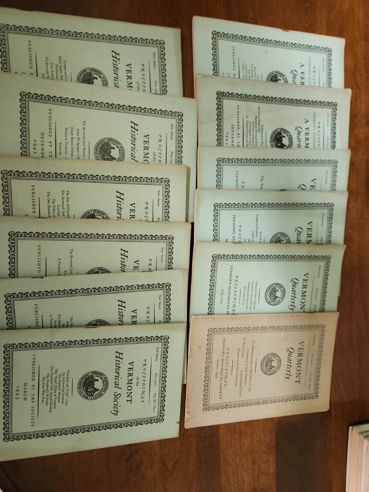 Proceedings of the Vermont Historical Society 1941–1944 • 12 WWII‑Era Issues
