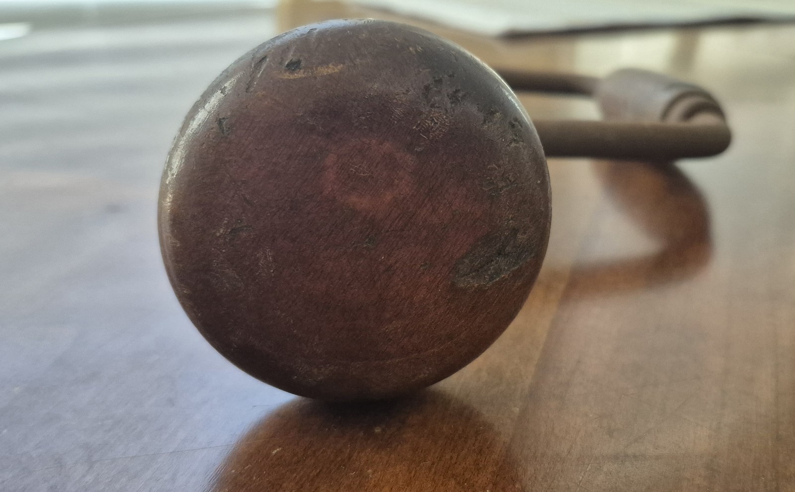Antique Wooden Handled Manuel Hand Drill