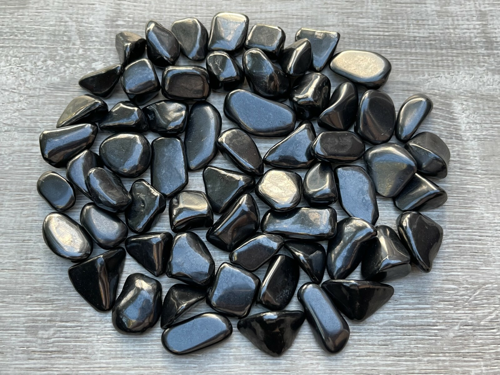 Grade A++ Shungite Tumbled Stone, 0.75-1.25