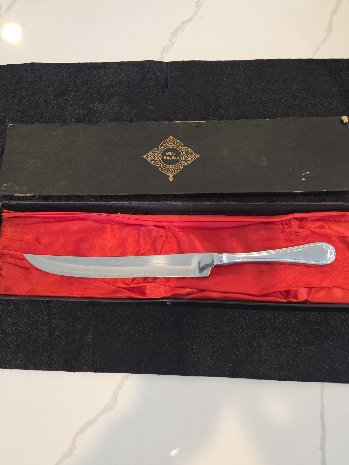 Towle Beaded Design Antique Carving Knife ~ Made in USA ~14\ Towle Beaded Design Antique Carving Knife ~ Made in USA ~14\