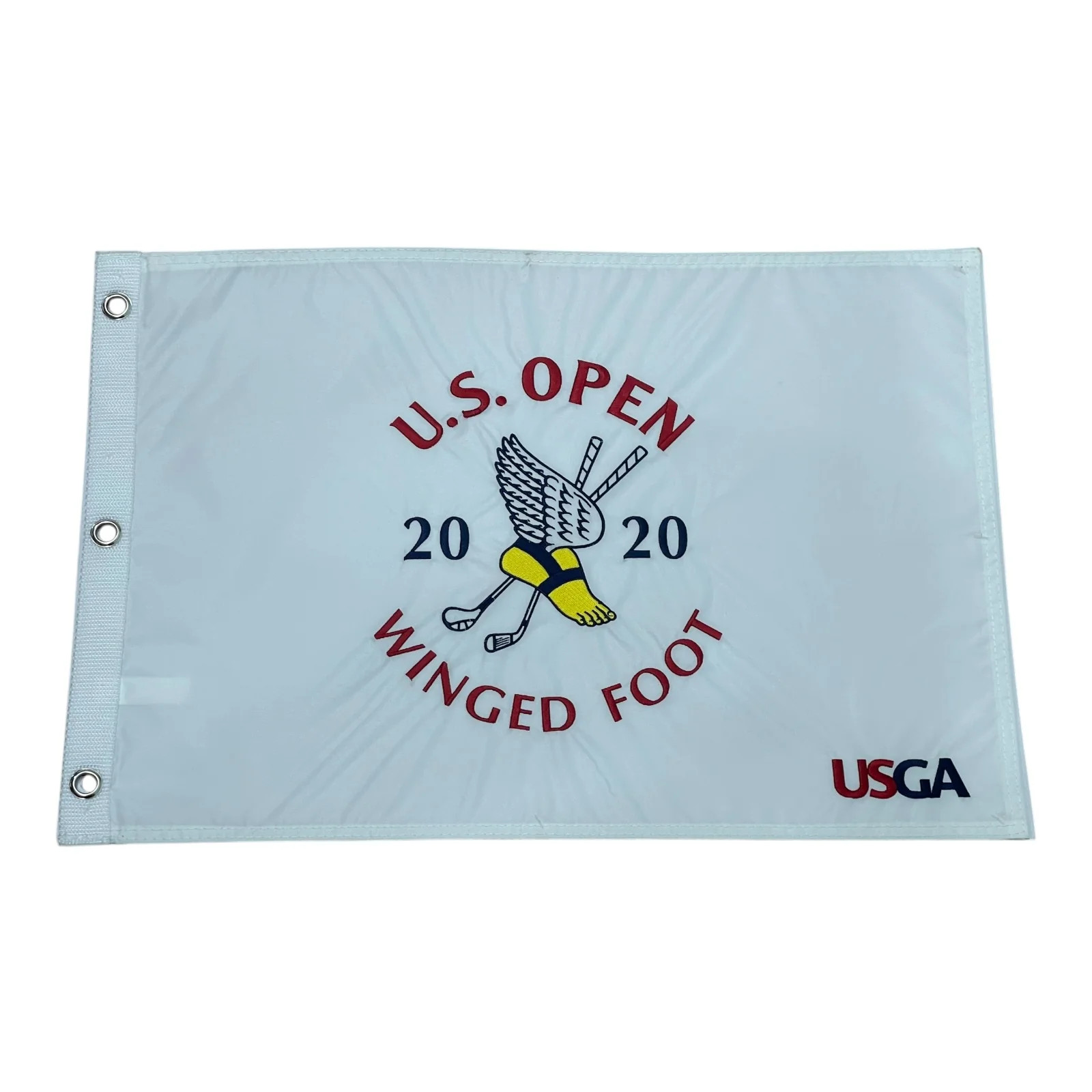 2020 U.S. Open Winged Foot (White Embroidered) Unsigned Golf Pin Flag - Bryson D 2020 U.S. Open Winged Foot (White Embroidered) Unsigned Golf Pin Flag - Bryson D