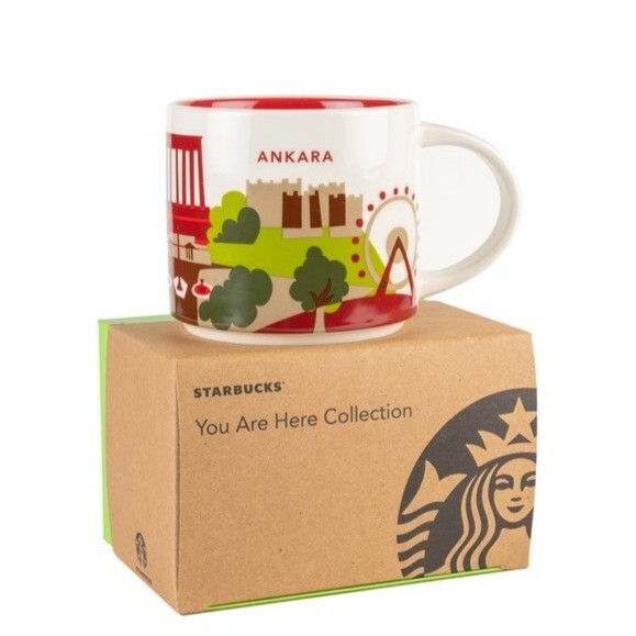 ANKARA STARBUCKS 14 Oz City Mug YAH You Are Here Collection Ceramic Coffee Cup