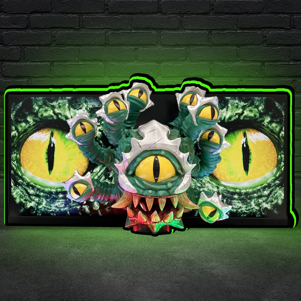Dungeons & Dragons The Tyrant\'s Eye Pinball Topper, 3d Printed Led Light Box--