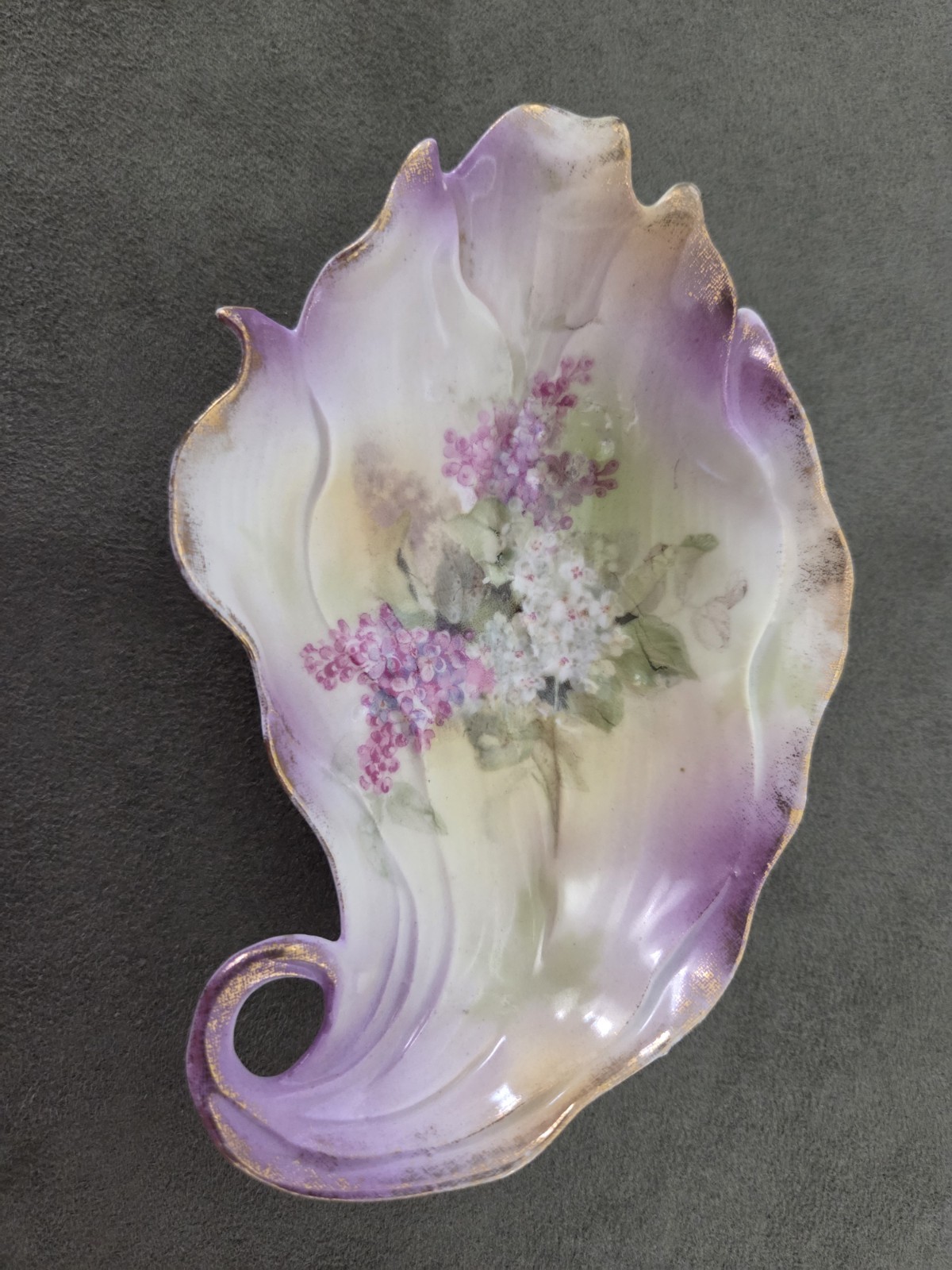 Beautiful Antique RS Prussia Trinket Bowl RED MARK  no chips or cracks 1895-1919
