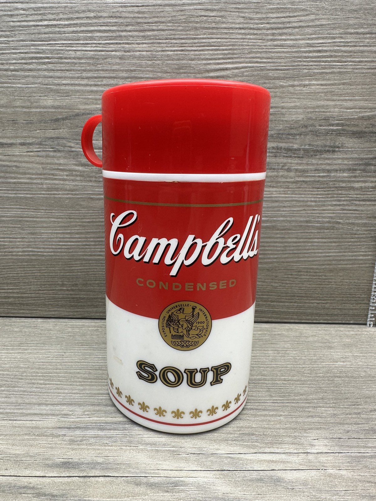 Campbell's Condensed Soup Plastic Travel Mug with Lid Red White