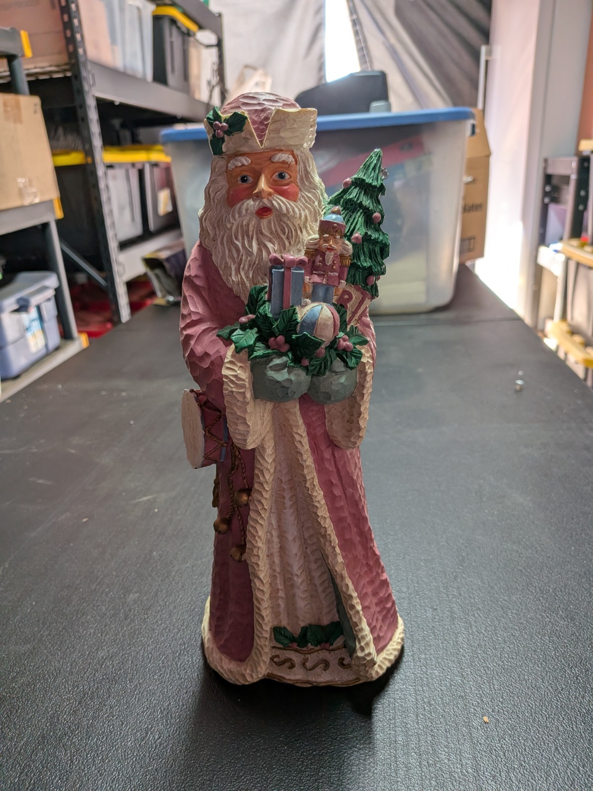 Vintage Santa Claus CHRISTMAS DECORATION figure statue unique decor North pole