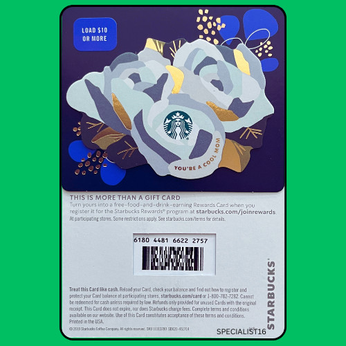 2020 STARBUCKS YOU\'RE A COOL MOM Gift Card New #6180