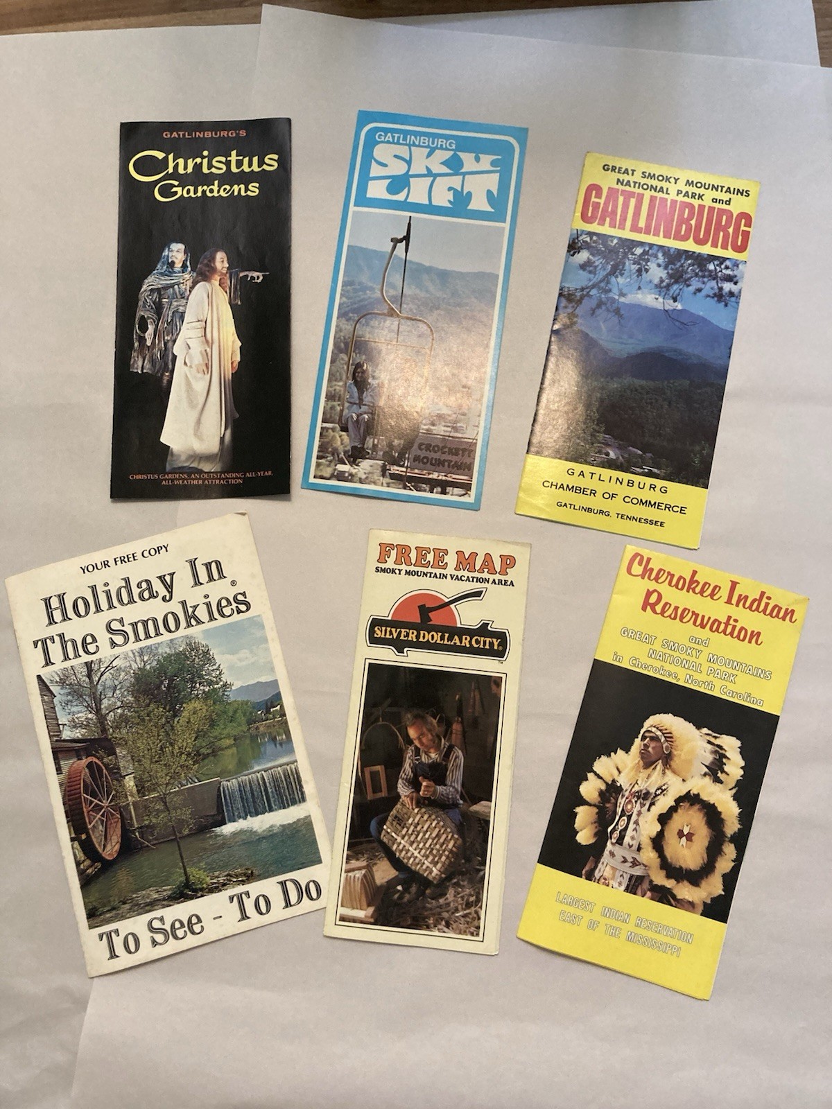 Vintage travel Brochures  - Smoky Mountain  Lot from 1970s
