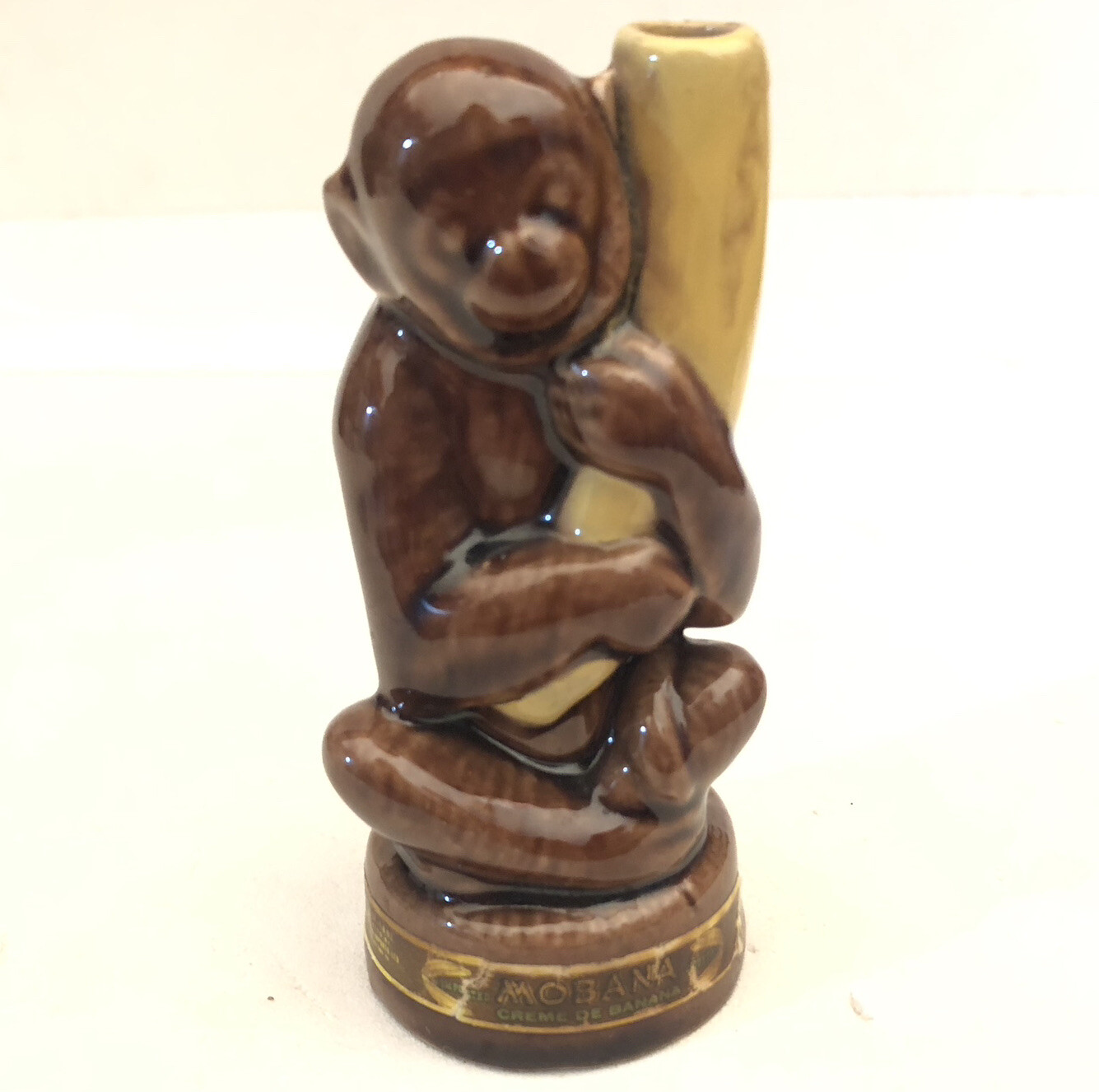 Vintage Mobana Creme De Banana Monkey Decanter Turret Imports 4\