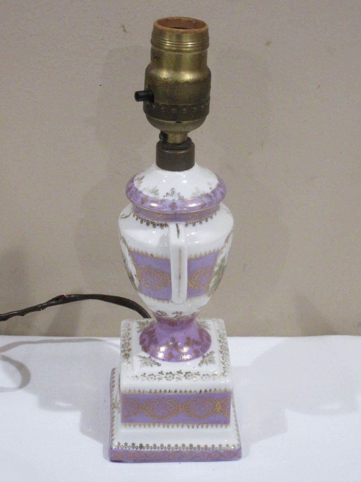 Antique Prov SXE ES German Gilded Lamp