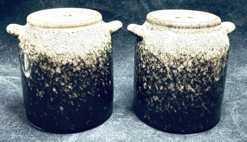 Salt & Pepper Shakers White and Brown Jug NEW Salt & Pepper Shakers White and Brown Jug NEW
