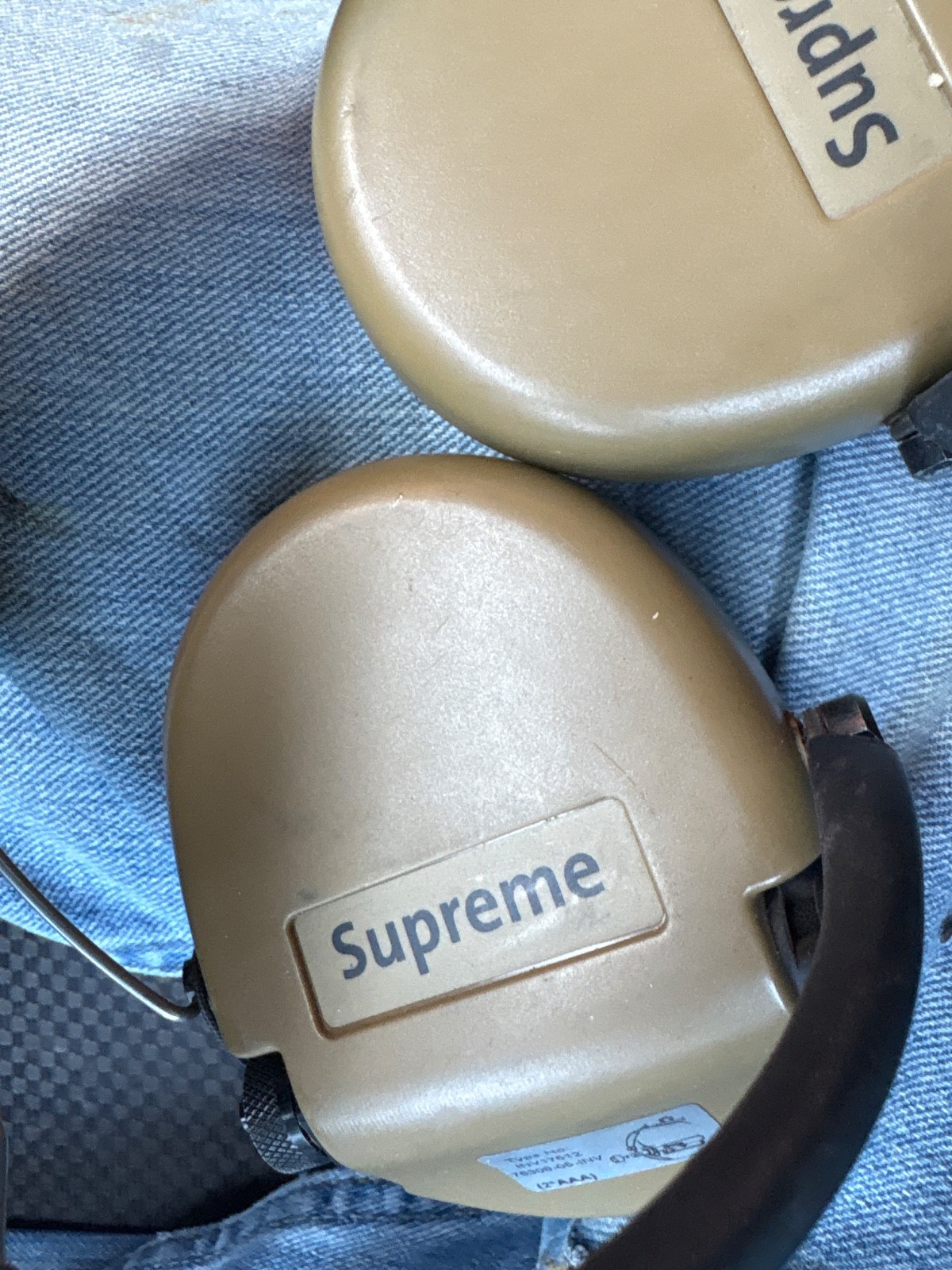 SORDIN SUPREME MIL AUX Headset RARE Military Neckband Sand TESTED WORKING 76308