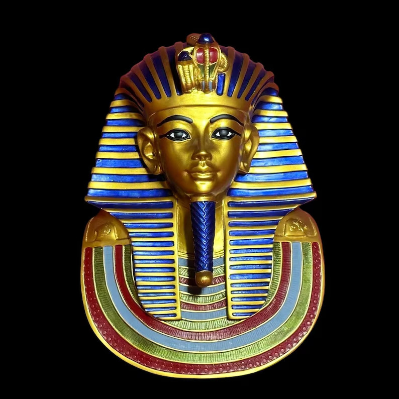 Tutankhamun Rare Pharaonic Mask : Authentic Ancient Egyptian Artifact 1334 BC Tutankhamun Rare Pharaonic Mask : Authentic Ancient Egyptian Artifact 1334 BC