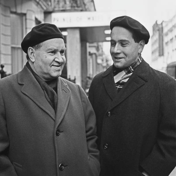 Soviet Violinist David Oistrakh With Son Igor Oistrakh Old Photo