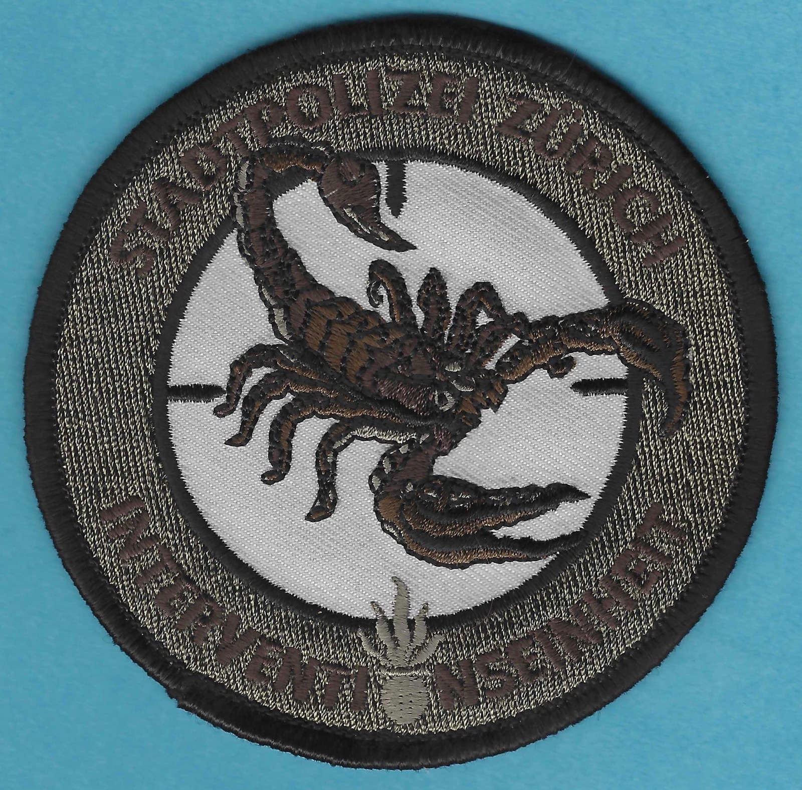 ZURICH SWITZERLAND POLICE INTERVENTION GROUP PATCH ZURICH SWITZERLAND POLICE INTERVENTION GROUP PATCH
